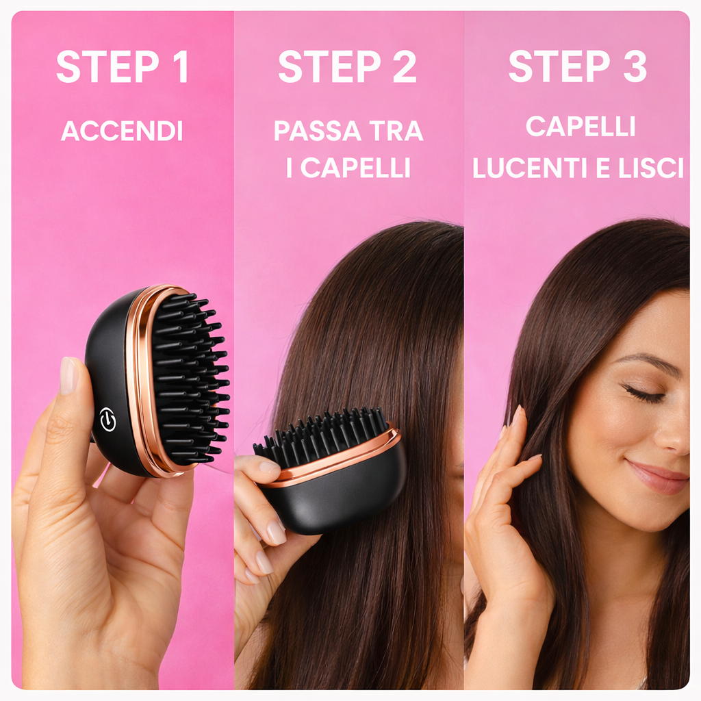Lushanova™ Mini Piastra Wireless per Capelli Lisci