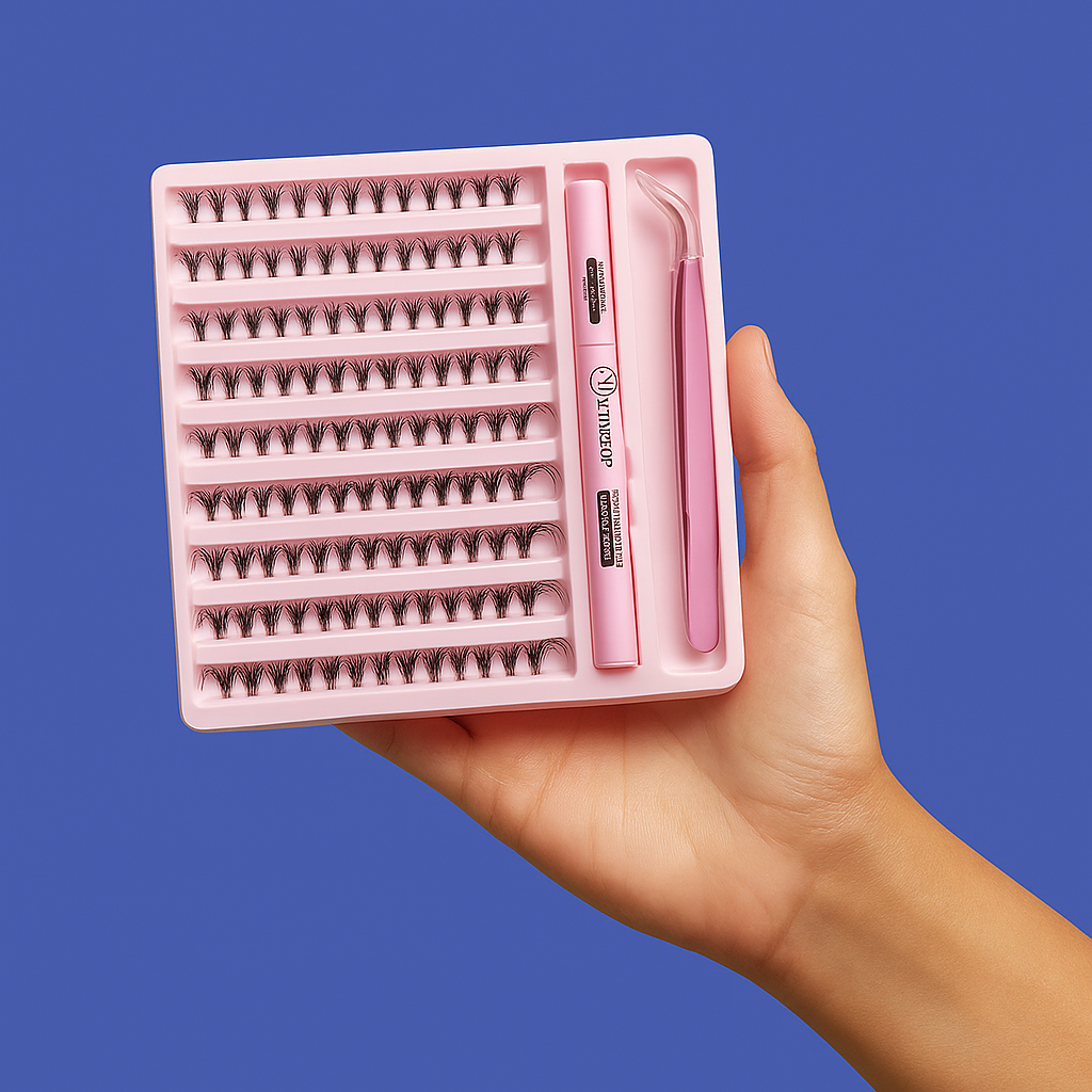 Lushanova™ Kit ciglia finte con extension