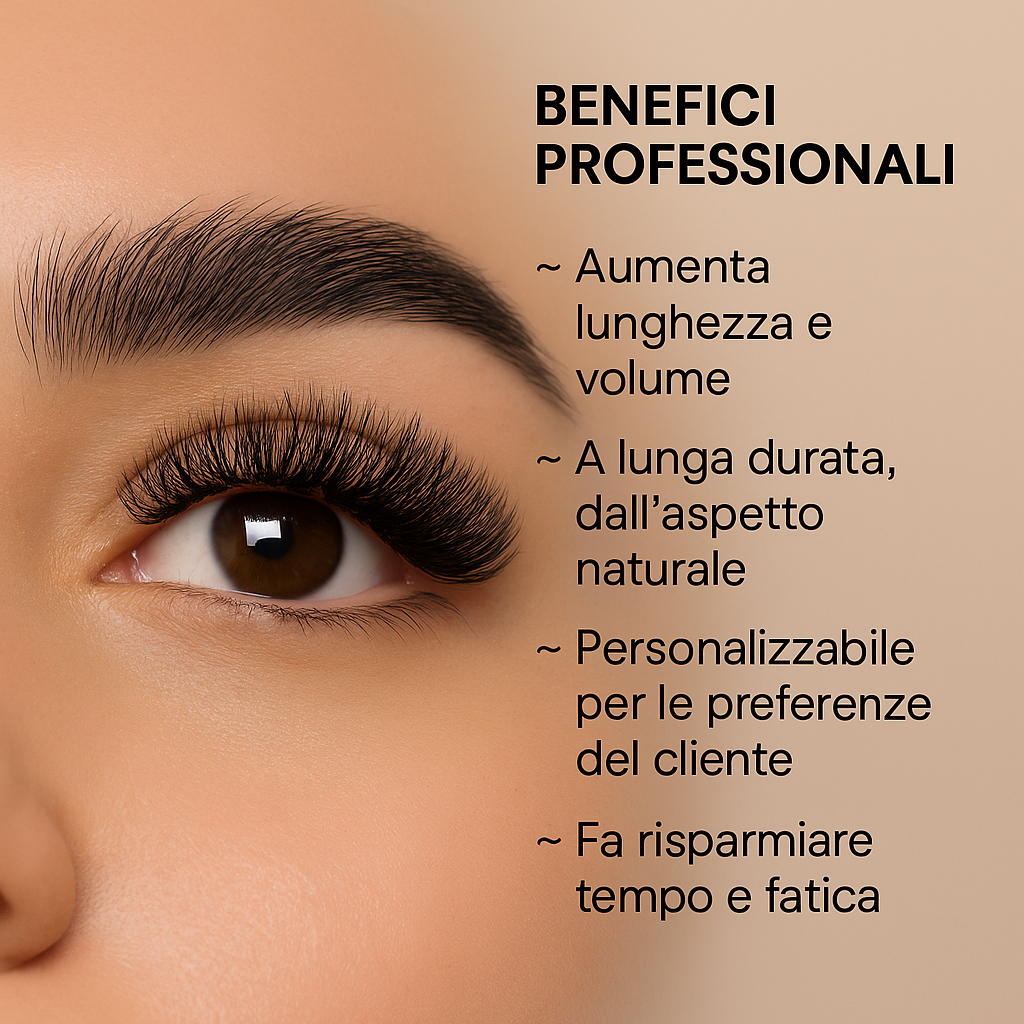 Lushanova™ Kit ciglia finte con extension